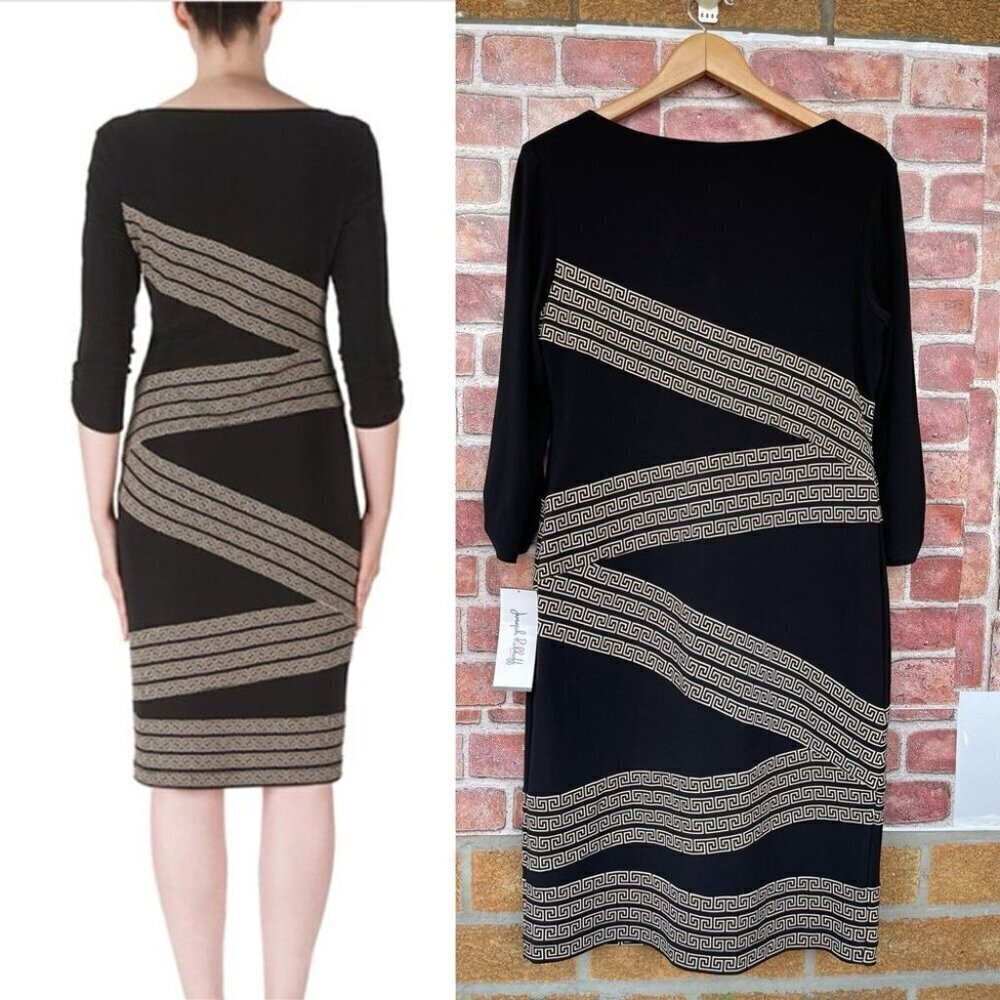 Joseph Ribkoff Geometric Pattern Dress size 14 - Picture 3 of 16